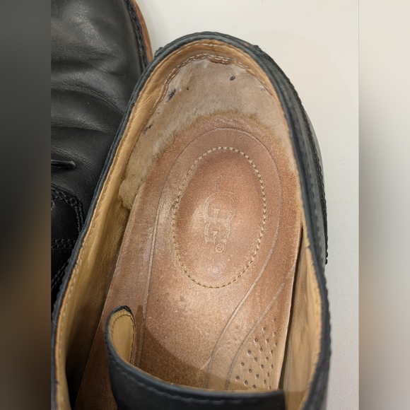 UGG | Men’s Hixson Lace Up Leather Oxford Shoes Professional Sherpa Lined SZ 11 - Picture 7 of 9